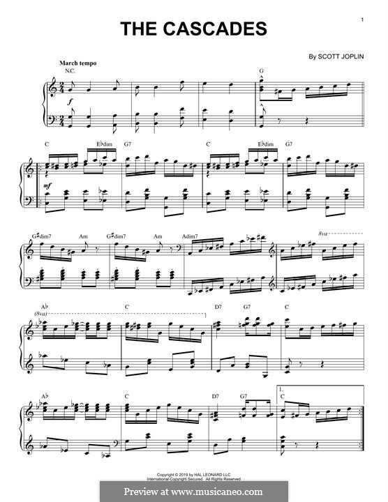 The Cascades: Für Klavier (jazz version) by Scott Joplin