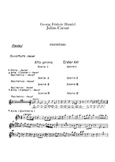 Julius Cäsar, HWV 17: Flötenstimmen by Georg Friedrich Händel