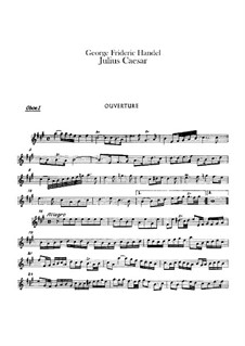 Julius Cäsar, HWV 17: Oboenstimmen by Georg Friedrich Händel