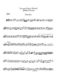Julius Cäsar, HWV 17: Bratschenstimme by Georg Friedrich Händel