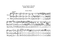 Judas Makkabäus, HWV 63: Orgelstimme by Georg Friedrich Händel