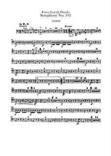 Sinfonie Nr.101 in D-Dur 'Die Uhr', Hob.I/101: Paukenstimme by Joseph Haydn