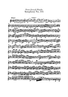 Sinfonie Nr.101 in D-Dur 'Die Uhr', Hob.I/101: Violinstimme I by Joseph Haydn