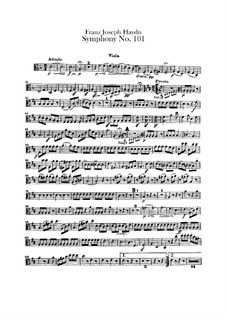 Sinfonie Nr.101 in D-Dur 'Die Uhr', Hob.I/101: Bratschenstimme by Joseph Haydn