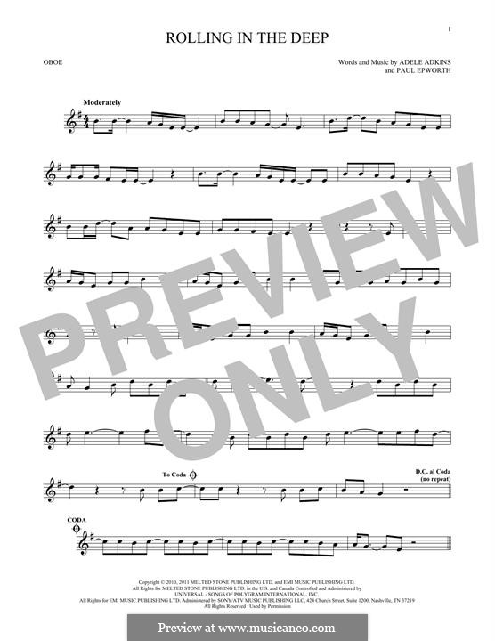 Instrumental version: For oboe by Adele, Paul Epworth
