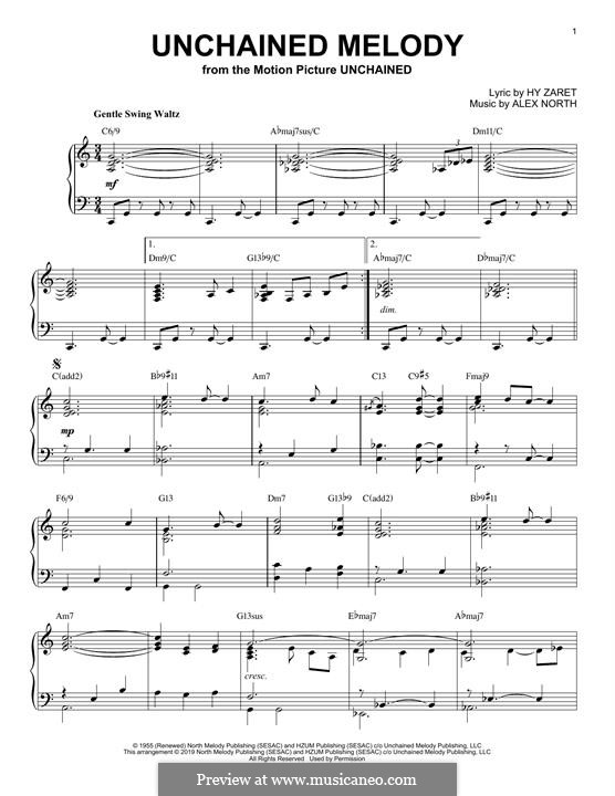 Piano version: Jazz version by Alex North
