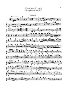 Sinfonie Nr.82 in C-Dur 'Der Bär', Hob.I/82: Violinstimme I by Joseph Haydn