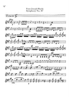 Sinfonie Nr.87 in A-Dur, Hob.I/87: Violinstimme II by Joseph Haydn
