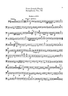 Sinfonie Nr.92 in G-Dur 'Oxford', Hob.I/92: Paukenstimme by Joseph Haydn