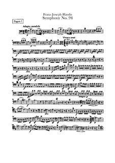 Vollständiger Satz: Fagottstimmen by Joseph Haydn