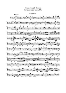 Sinfonie Nr.95 in c-Moll, Hob.I/95: Fagottstimmen by Joseph Haydn