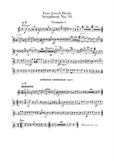 Sinfonie Nr.95 in c-Moll, Hob.I/95: Trompetestimmen by Joseph Haydn