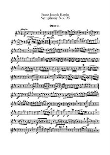 Sinfonie Nr.96 in D-Dur 'Das Wunder', Hob.I/96: Oboenstimmen by Joseph Haydn