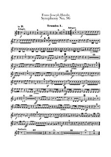 Sinfonie Nr.96 in D-Dur 'Das Wunder', Hob.I/96: Trompetestimmen by Joseph Haydn