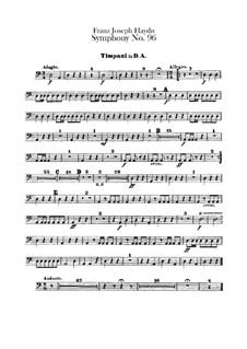 Sinfonie Nr.96 in D-Dur 'Das Wunder', Hob.I/96: Paukenstimme by Joseph Haydn