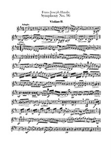 Sinfonie Nr.96 in D-Dur 'Das Wunder', Hob.I/96: Violinstimme II by Joseph Haydn