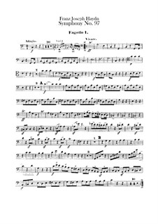 Sinfonie Nr.97 in C-Dur, Hob.I/97: Fagottstimmen by Joseph Haydn