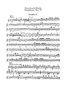 Sinfonie Nr.97 in C-Dur, Hob.I/97: Trompetestimmen by Joseph Haydn