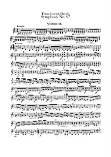 Sinfonie Nr.97 in C-Dur, Hob.I/97: Violinstimme II by Joseph Haydn