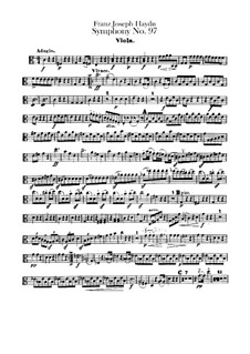 Sinfonie Nr.97 in C-Dur, Hob.I/97: Bratschenstimme by Joseph Haydn