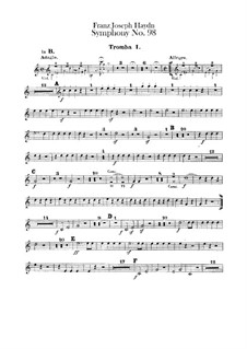 Sinfonie Nr.98 in B-Dur, Hob.I/98: Trompetestimmen by Joseph Haydn