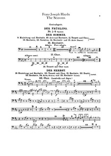 Die Jahreszeiten, Hob.XXI/3: Kontrafagottstimme by Joseph Haydn