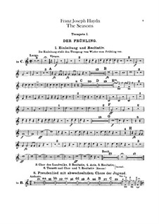 Die Jahreszeiten, Hob.XXI/3: Trompetenstimmen by Joseph Haydn