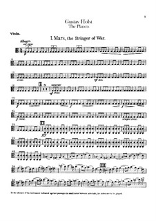 Vollständige Suite: Bratschenstimmen by Gustav Holst