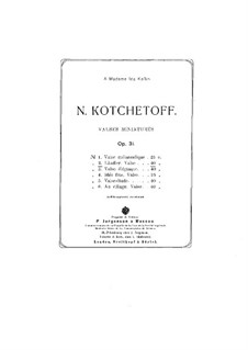 Valses miniatures, Op.31: Nr.2 Ländler by Nikolai Kotschetow