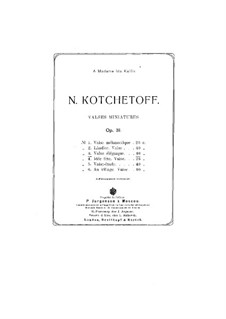 Valses miniatures, Op.31: No.3 Valse elegiaque by Nikolai Kotschetow