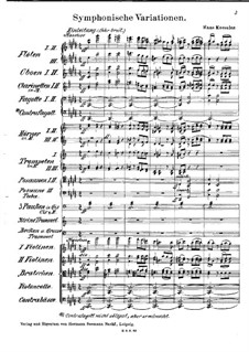 Symphonische Variationen: Symphonische Variationen by Hans Kössler