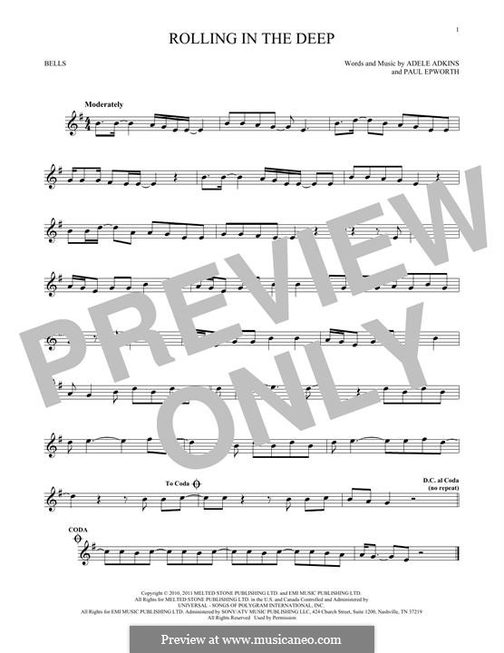 Instrumental version: For glockenspiel by Adele, Paul Epworth