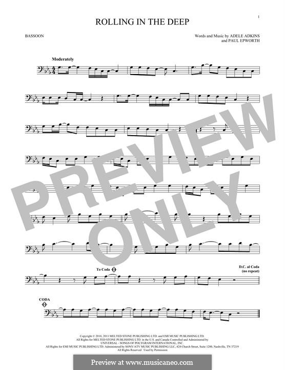 Instrumental version: For bassoon by Adele, Paul Epworth
