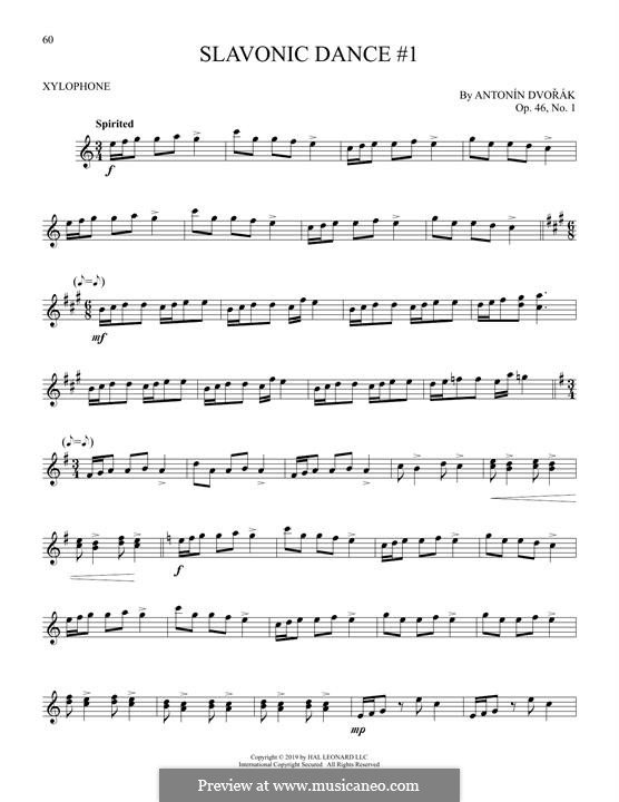 Nr.1 Odzemek: For xylophone by Antonín Dvořák