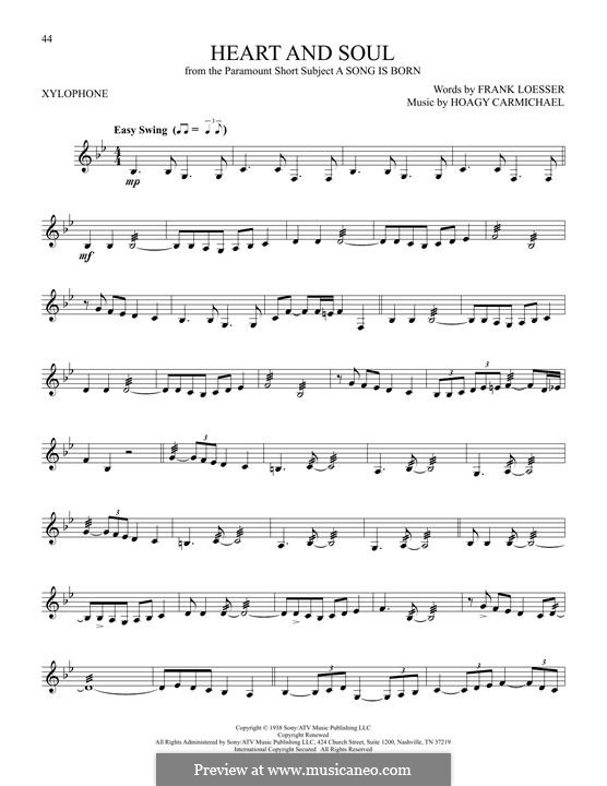 Heart and Soul: For xylophone by Hoagy Carmichael