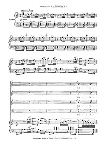 Christus am Ölberge, Op.85: Halleluja, für Chor und Klavier by Ludwig van Beethoven