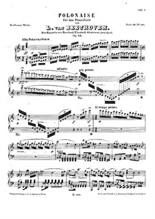 Polonaise in C-Dur, Op.89: Für Klavier by Ludwig van Beethoven