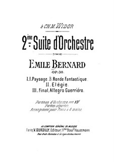 Suite für Orchester Nr.2, Op.38: Teil I by Émile Bernard