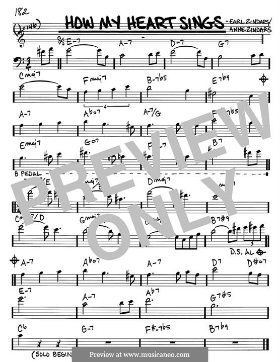 How My Heart Sings: Melodische Linie by Bill Evans