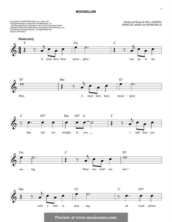 Moonglow: Für Keyboard by Irving Mills, Eddie De Lange, Will Hudson