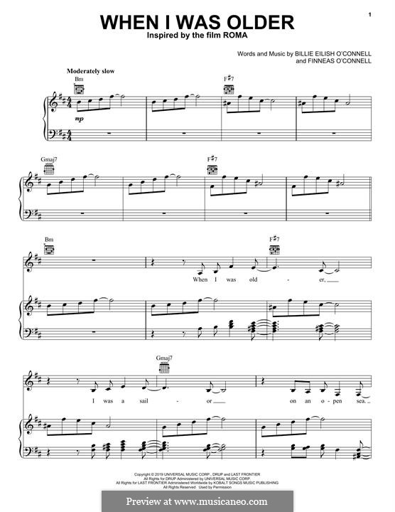 When I Was Older (Music Inspired by Roma): When I Was Older (Music Inspired by Roma) by Billie Eilish