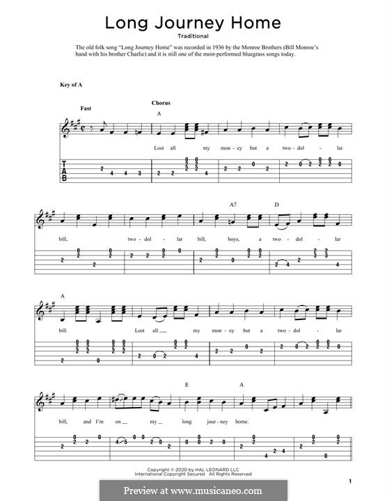 Long Journey Home: Für Gitarre by folklore