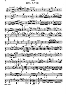Klviertrio in F-Dur: Stimmen by Joseph Haydn
