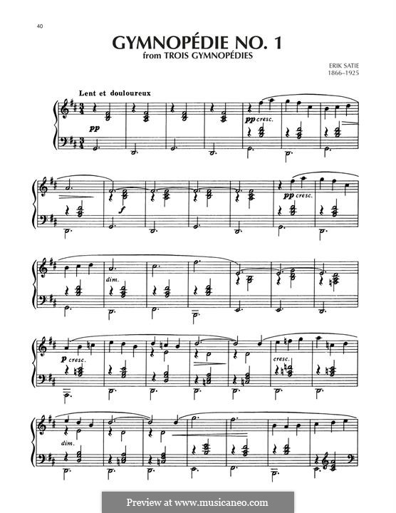 No.1: Für Klavier, leicht by Erik Satie