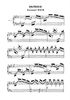 Solfeggietto, H 220 Wq 117:2: Für Klavier by Carl Philipp Emanuel Bach