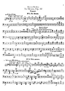 Te Deum, H.118 Op.22: Schlagzeugstimmen by Hector Berlioz