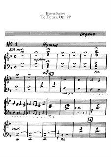 Te Deum, H.118 Op.22: Orgelstimme by Hector Berlioz