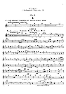 L'enfance du Christ (Die Kindheit Christi), H.130 Op.25: Oboe I und Oboe II (oder Englischhorn) Stimmen by Hector Berlioz