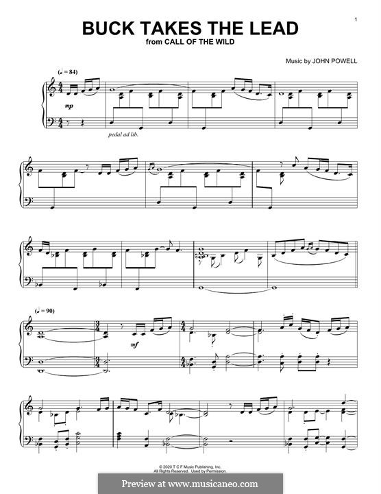 Buck Takes The Lead (from The Call Of The Wild): Buck Takes The Lead (from The Call Of The Wild) by John Powell