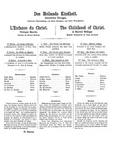 L'enfance du Christ (Die Kindheit Christi), H.130 Op.25: Partitur by Hector Berlioz